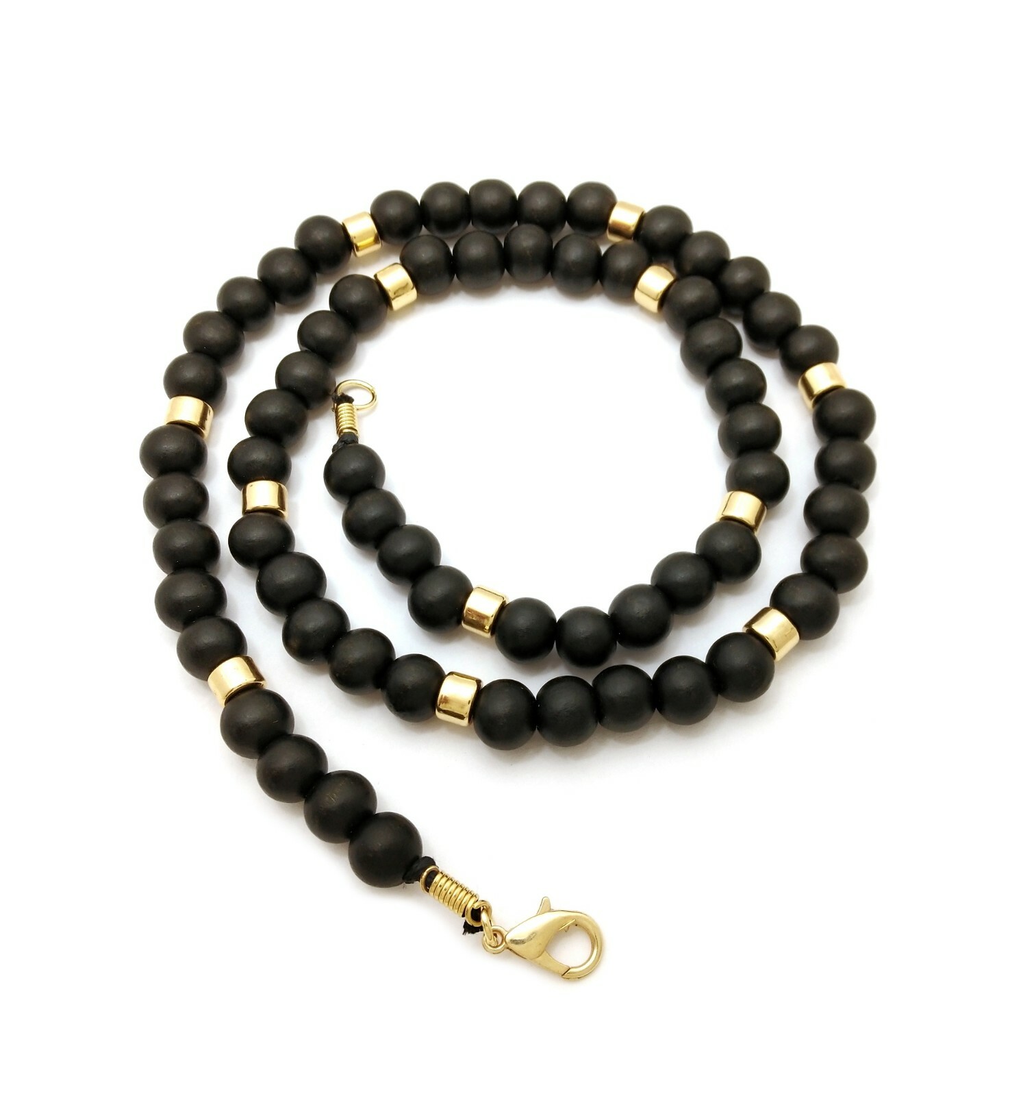 New 10mm/18″,20″ or 24″ Wooden Bead Lobster Clasp Chain Fashion Necklace XC545