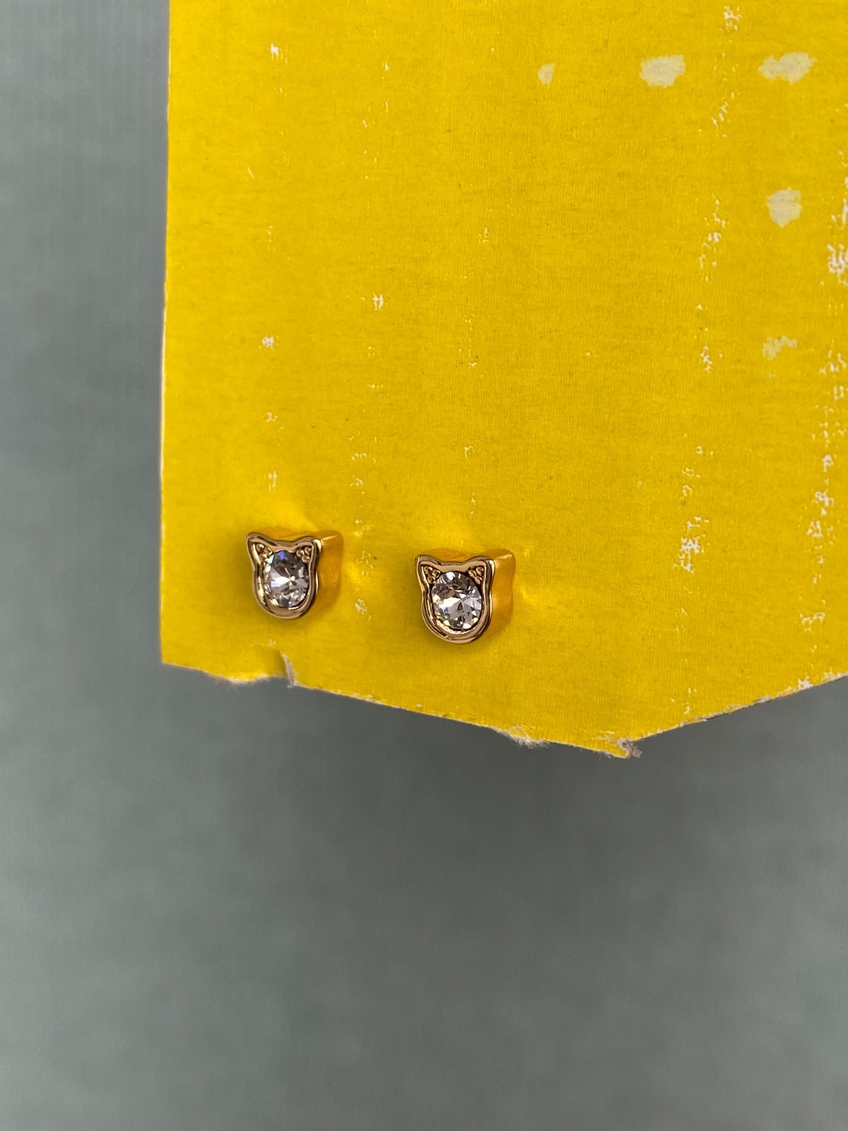 Karl Lagerfeld Mini Choupette Stud Earrings with Crystal from Swarovski