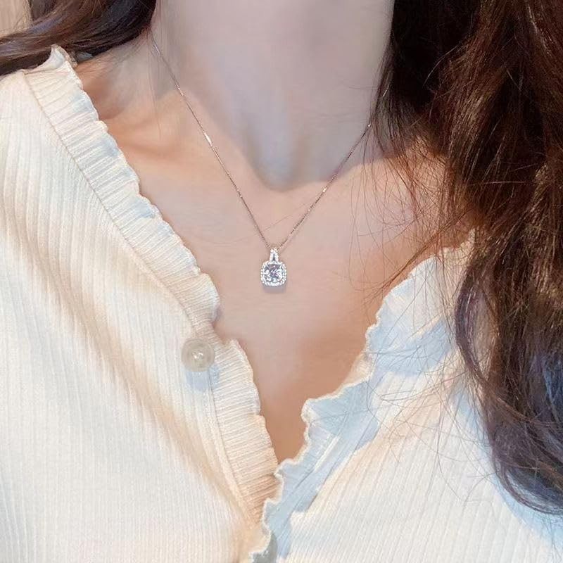 Cubic Zirconia Jewelry Set Necklace Earrings Bracelet Ring 4pcs