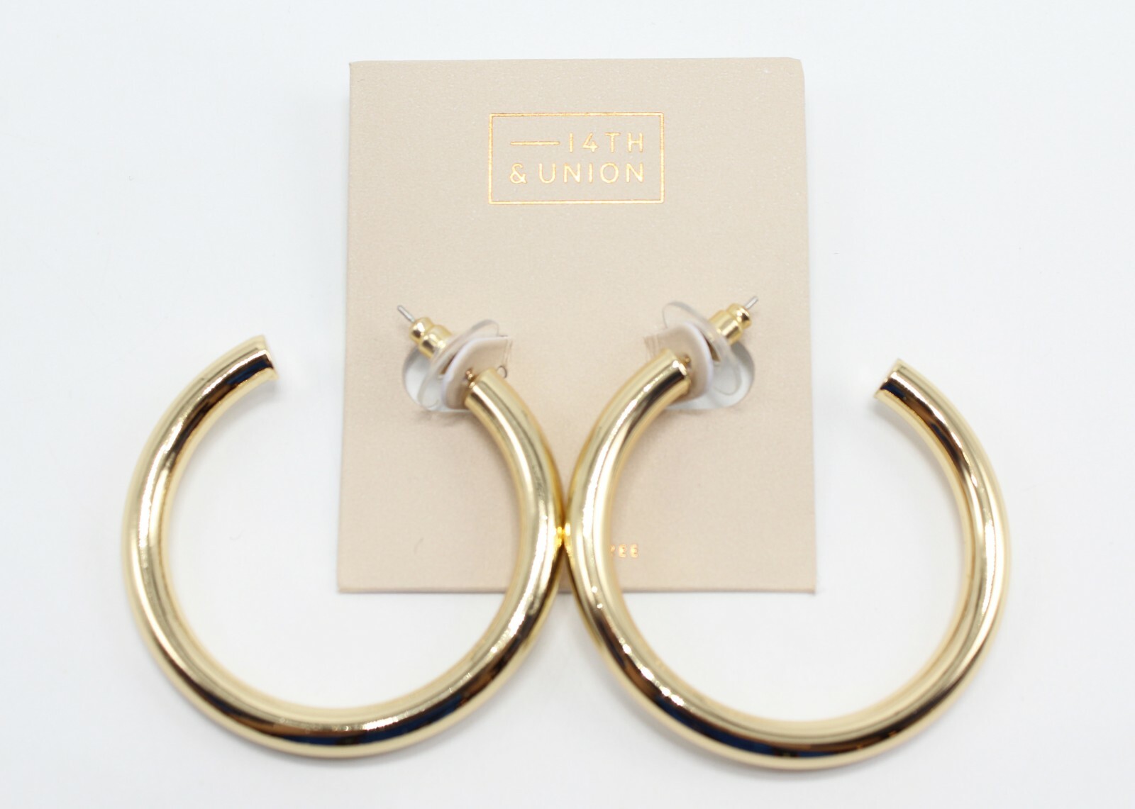 14th & Union Gold Hoop Earrings from Nordstrom Rack NWT #E1328