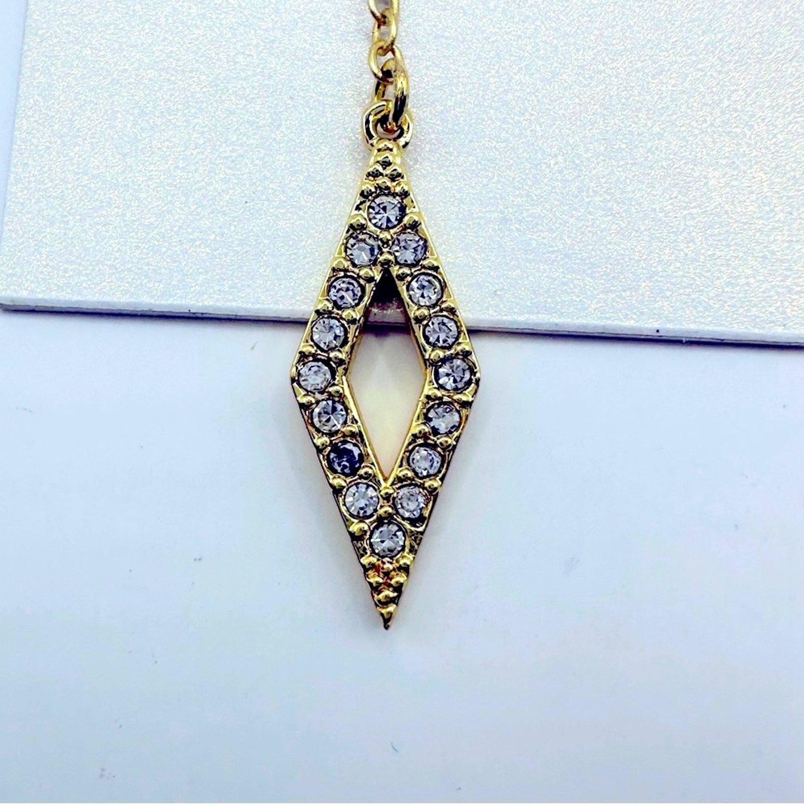 Ariella golden open pave drop earrings NWT Dangle Pierced New Gorgeous Modern