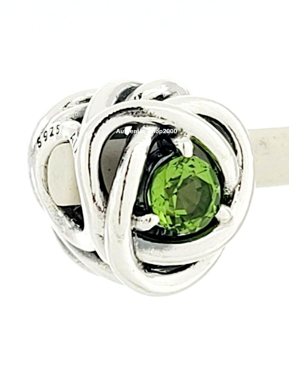 New 100% Authentic PANDORA 925 Ale August Spring Green Eternity Charm 790065C03