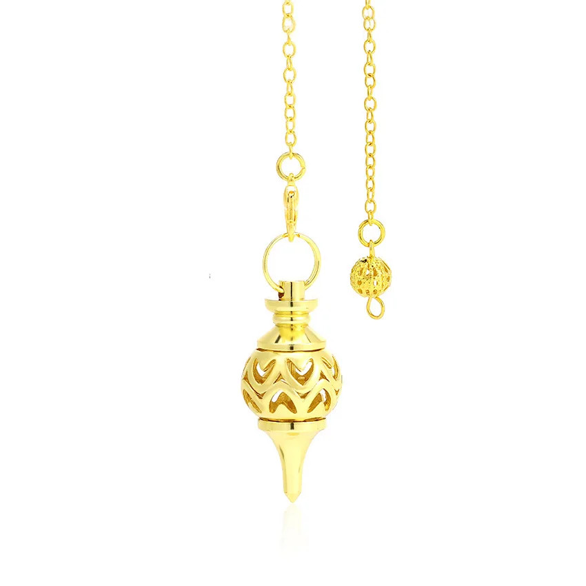 Copper Brass Metal Pendant Pendulum Divination Dowsing Reiki Healing Egyptian