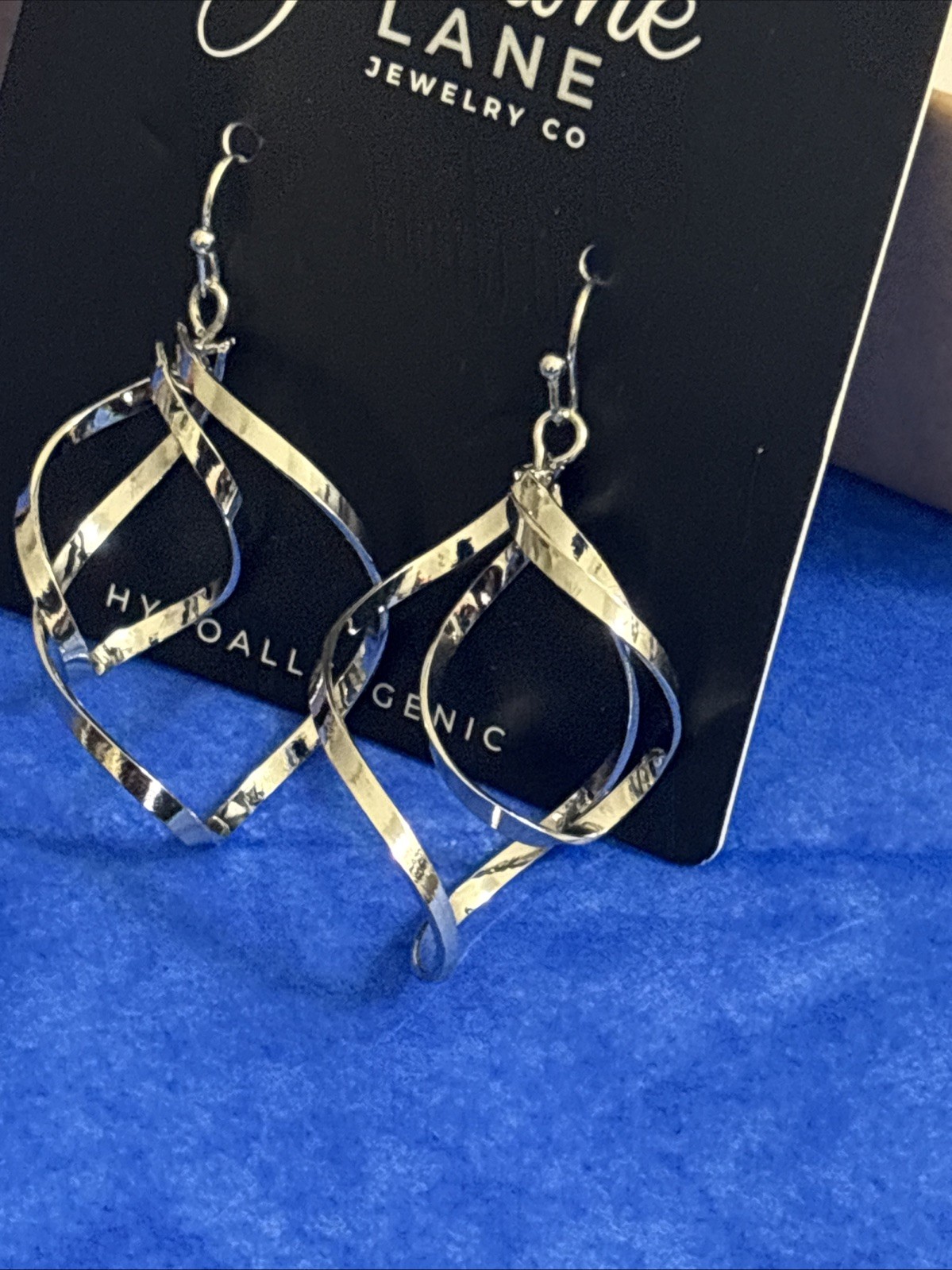 Jasmine Lane Jewelry Hypoallergenic Earrings, Spiral, NEW