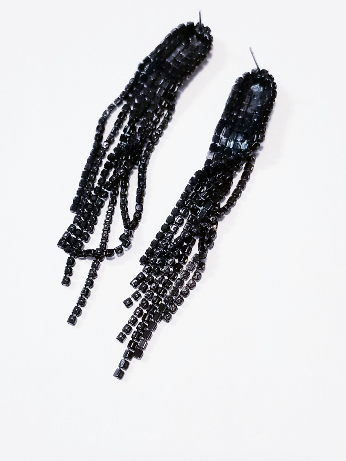 Chandelier Drop Dangle Earrings Rhinestone Crystal 3.6 inch AB Iridescent