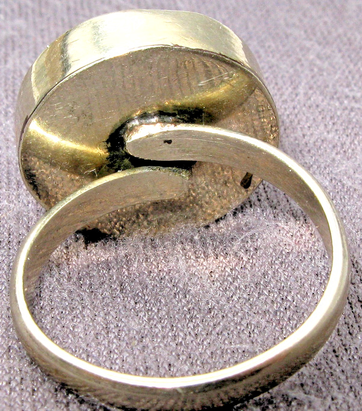 Handcrafted Tibetan Silver Coral Turquoise Inlay Cocktail Ring Adjustable 9