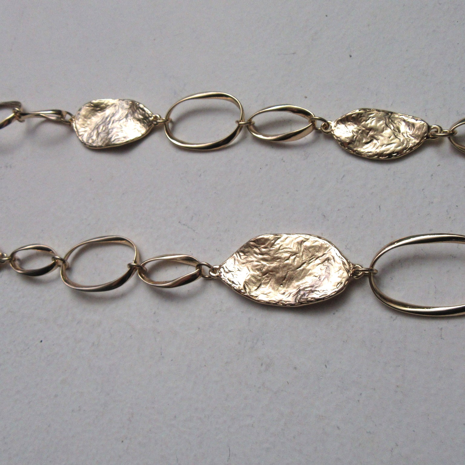 14th & Union Nickel Free Long Necklace Oval Twist Linked 34″ L Gold
