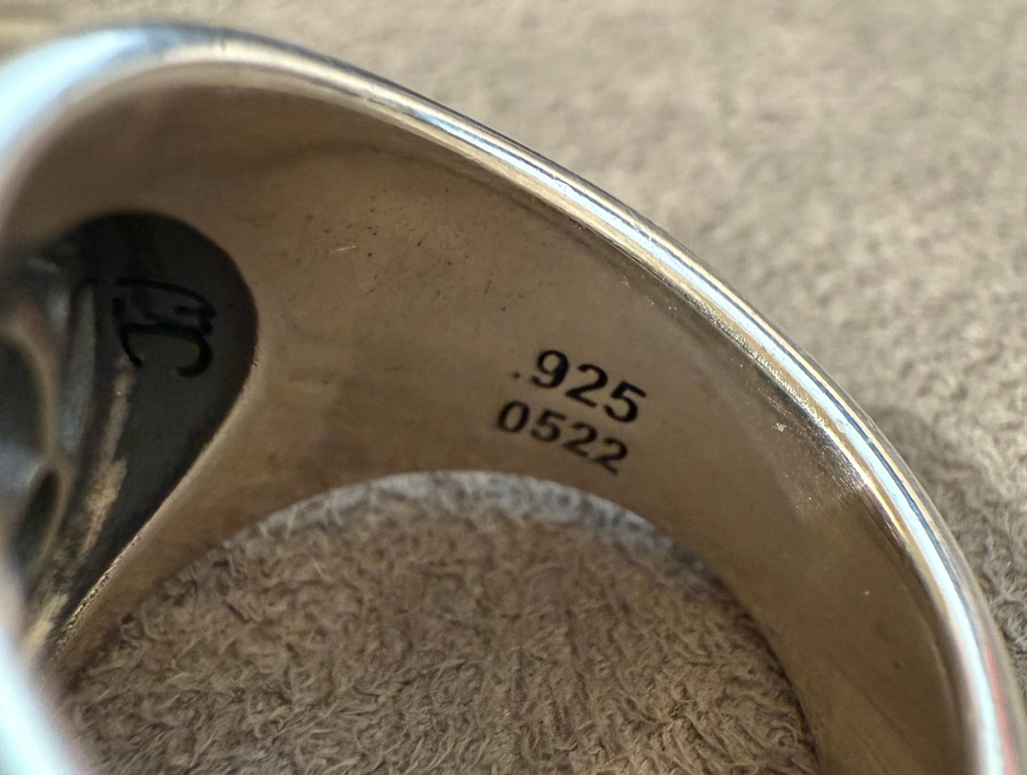 Good Art Hlywd Sterling Silver 925 Club Ring Medium, size 8 MSRP $765