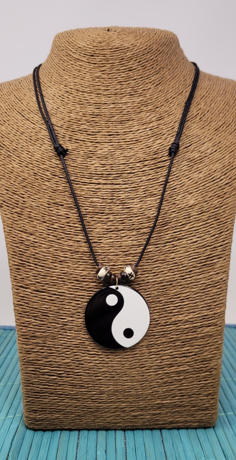 Yin yang necklace Tao necklace balance necklace symbol necklace 90s necklace