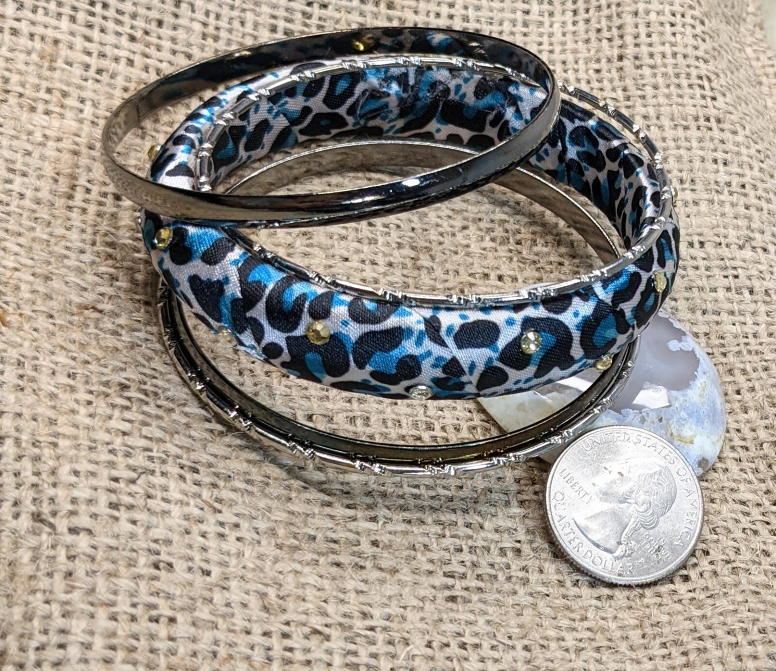 Bangle Bracelet Animal Print 50 pcs Stackable Woman Teen Wrist 2.50″ dia