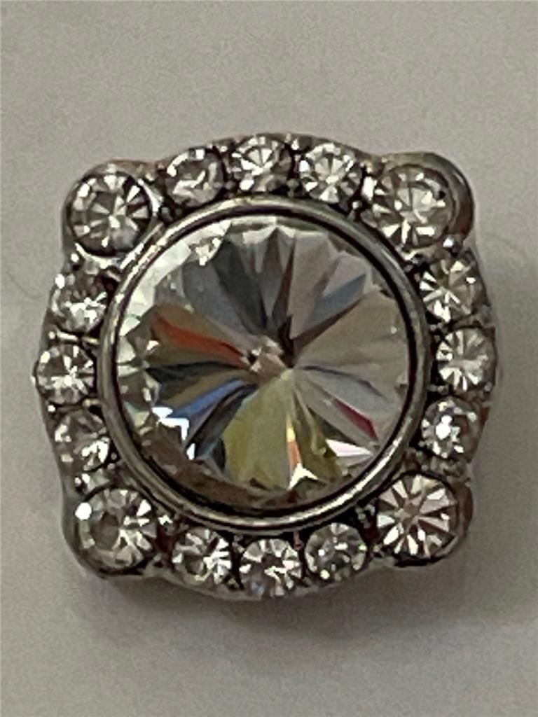 Fit Petite Ginger Snap White Rhinestone 12mm snap 4417/125/29