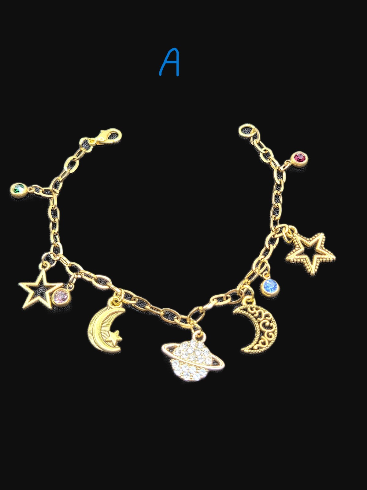 Artisan Made Assorted Gold Tone Celestial Charm Bracelets $8.00 each, you choose
