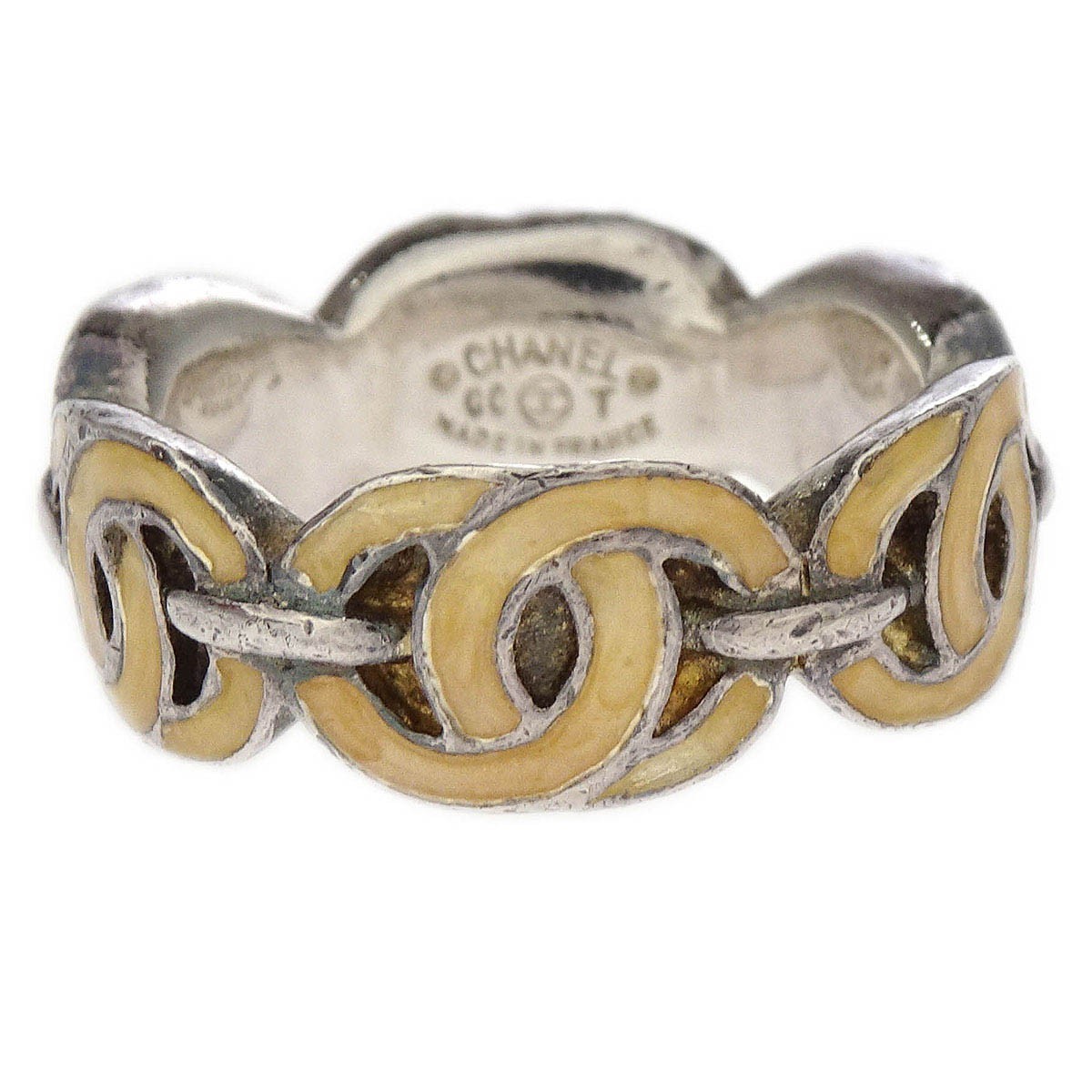 Chanel Ring Silver #52 00T 186596