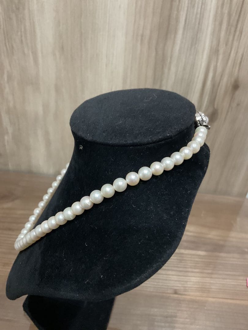 TASAKI Akoya Pearl Necklace 16 Inch Round 6.5-7.0mm From Japan