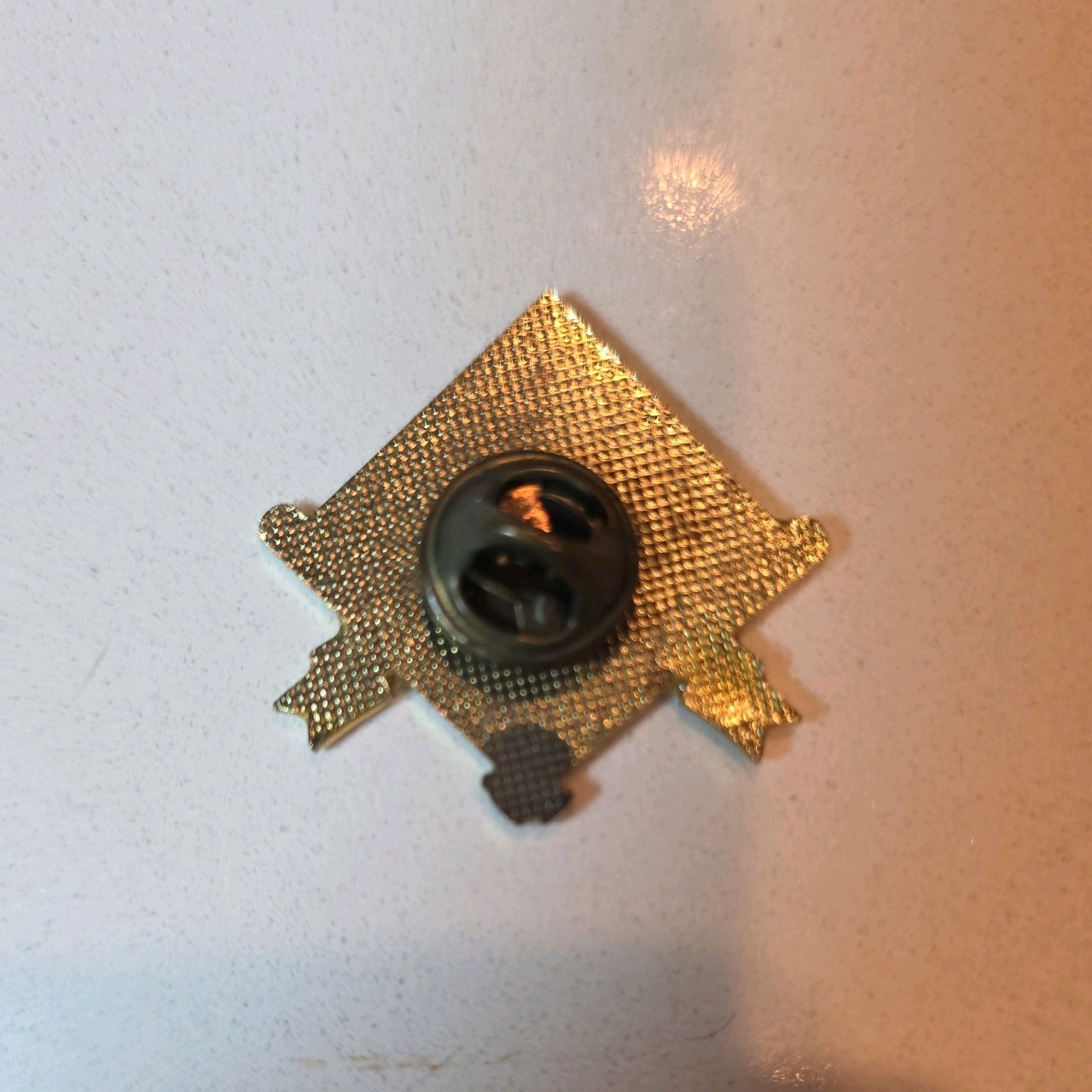 Blue Brown & Cream Enamel & Goldtone Dr. Pepper Youth Baseball Ballpark Hat Pin