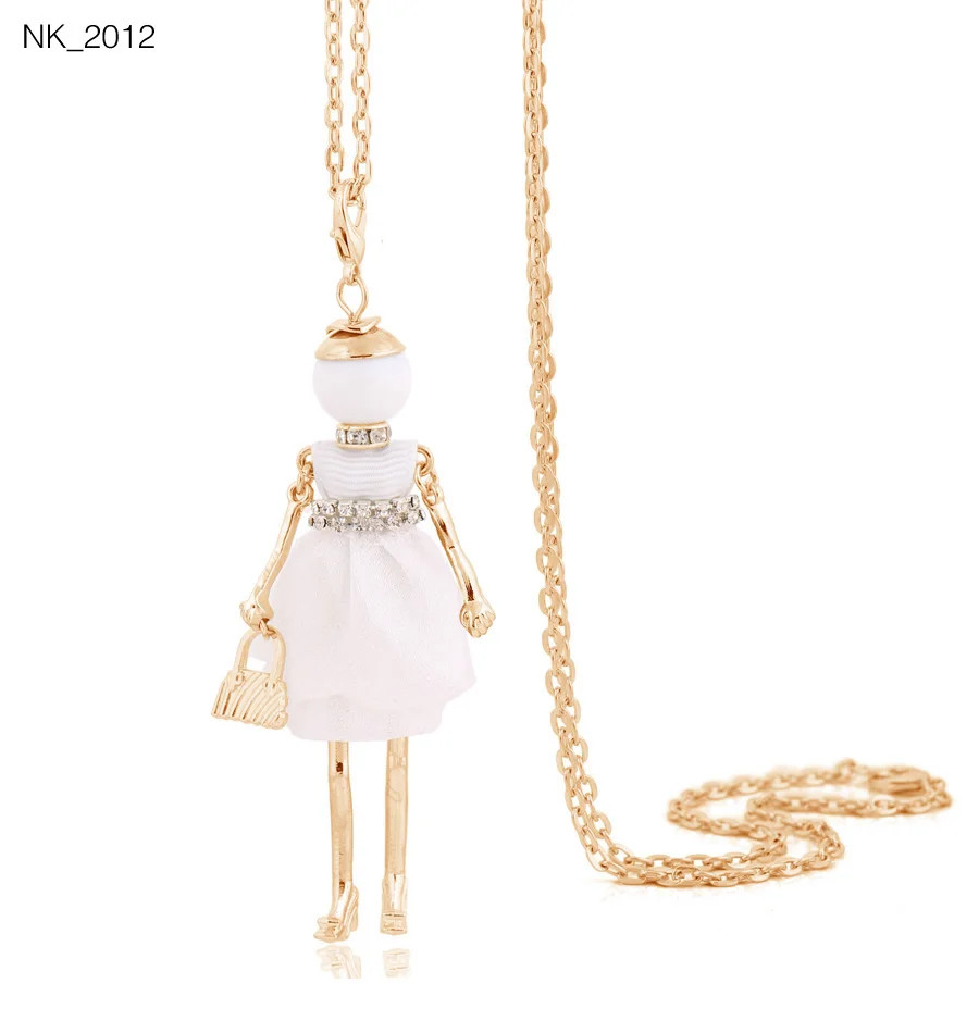 Statement Pendant Necklace Long Chain Lady Charm Jewelry Women Trend Style 1 Pc