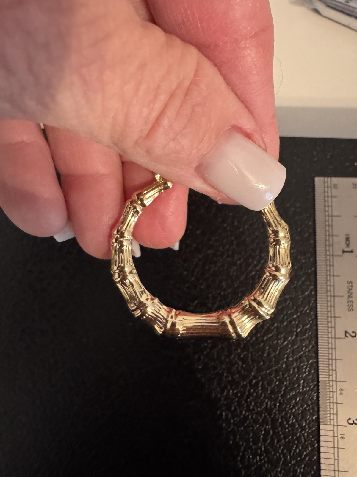 14k Gold Filled Bamboo Earrings ! Gold Gold Gold. No diff except the price.