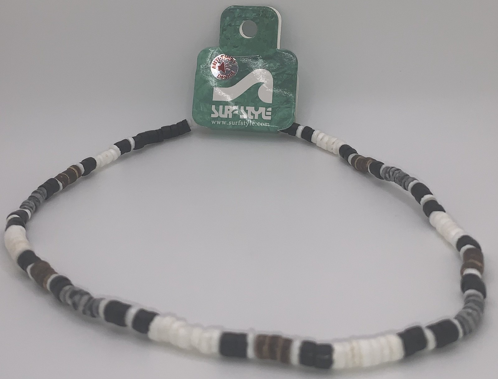 Surf Style White Black Brown Gray Necklace 18″ 136240 Brand New Authentic BOGO!