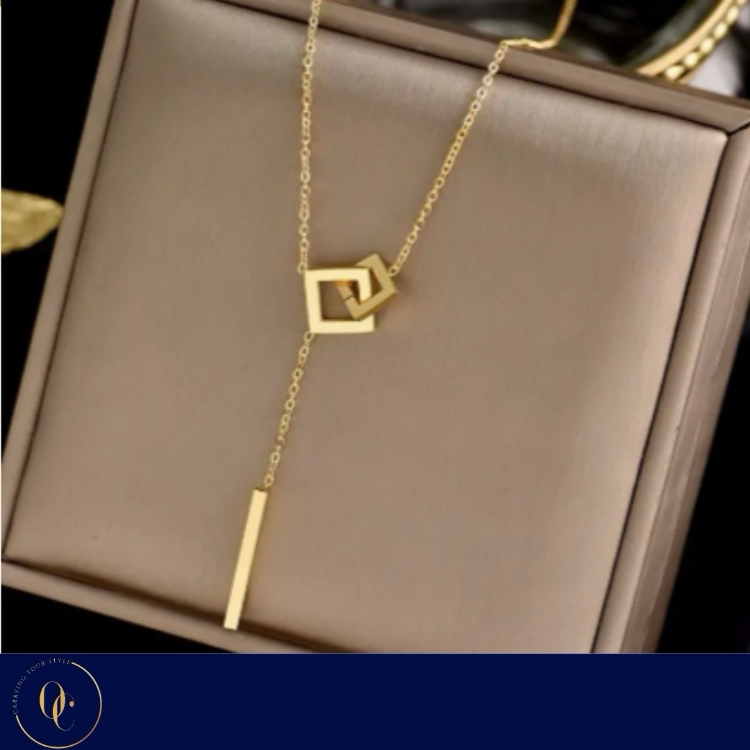 Sealed Elegant Tassel Titanium Necklace
