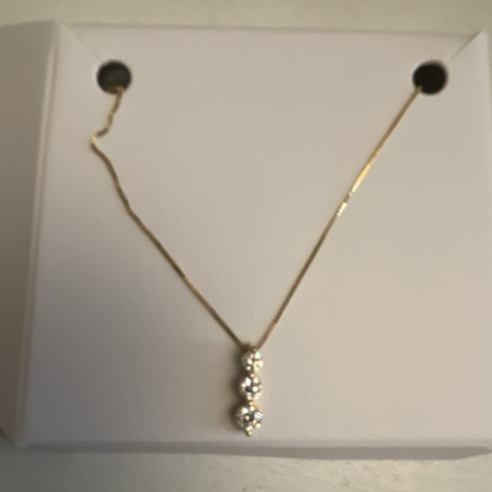 10k Yellow Gold 1/3 cttw Lab Grown Diamonds Pendant Necklace New