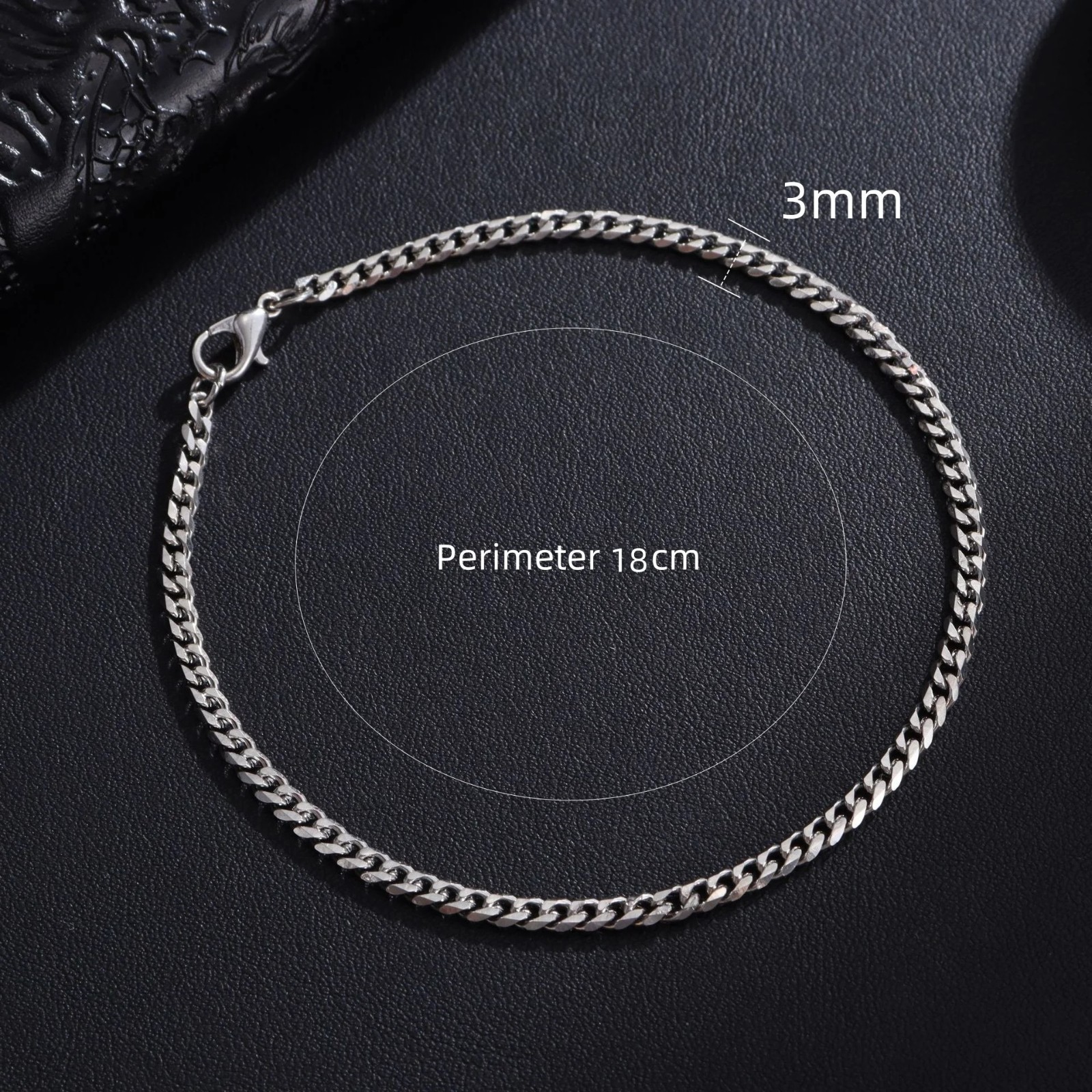 Stainless Steel Cuban Link Chain Bracelet 3/5/7/9mm Men Women Jewelry
