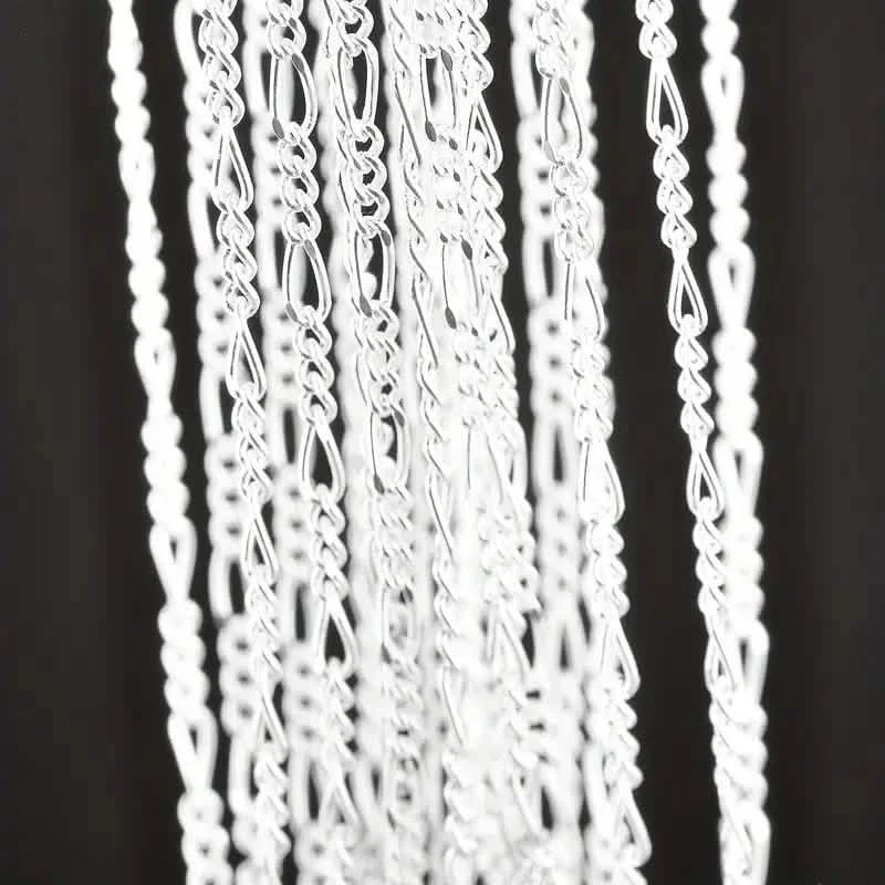 Exquisite Copper Necklace Chain, 16–30in Adjustable, 925 Silver Plated