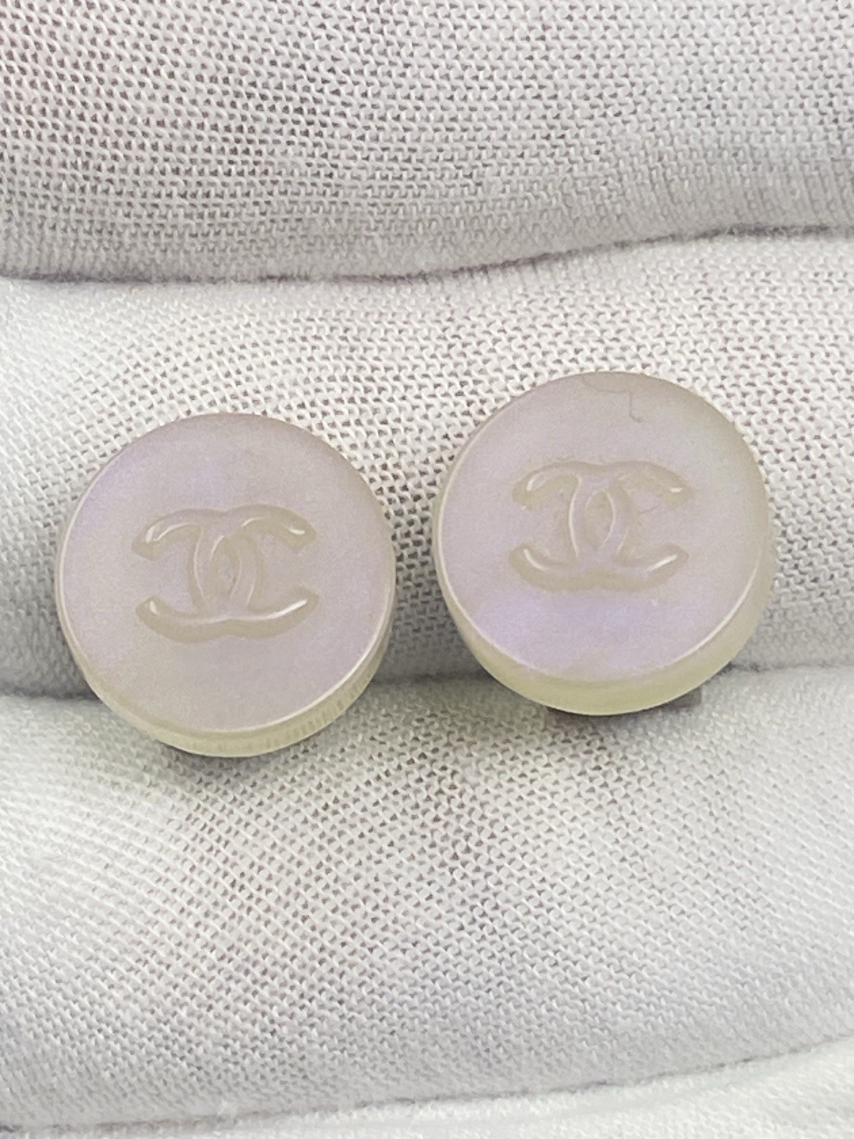 Chanel CC clip On Earrings
