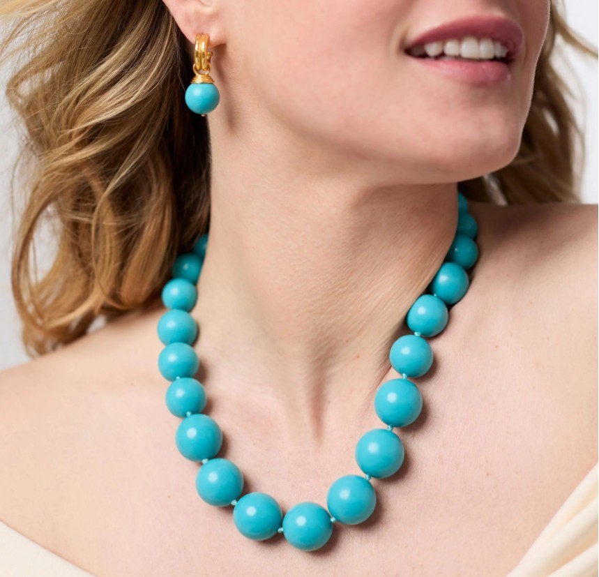 Julie Vos Bonbon Statement Necklace 24K gold plate