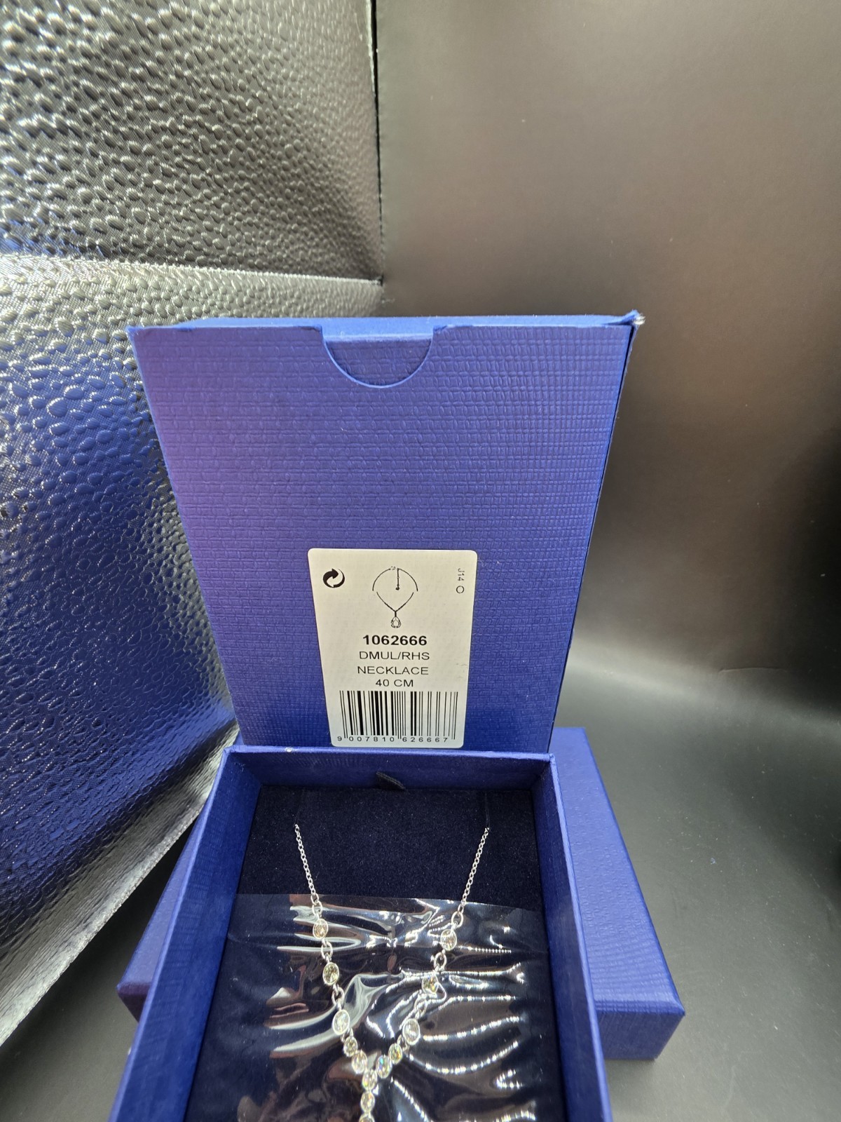 SWAROVSKI Necklace: Meringue Montana L40cm 4.5×2.3cm 1062666 Boxed