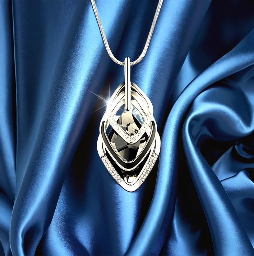 Long Necklaces for – Layered Statement Pendant, Y-Shape Sweater Necklace for …