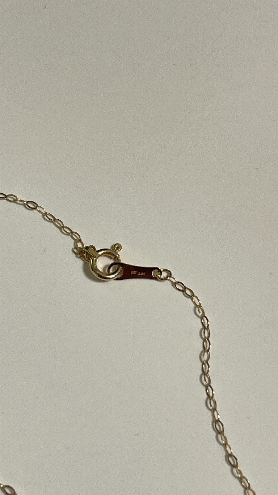 18K necklace with gem pendant (2 carats combined blue topaz,citrine,amethyst