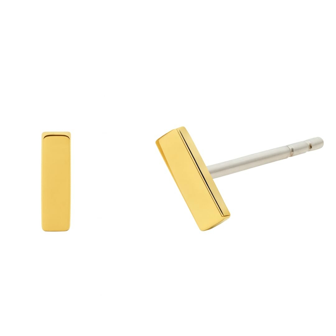 | Titanium Stud Earrings for Women – Mini Isla Gold | Implant Jewelry for Sen…