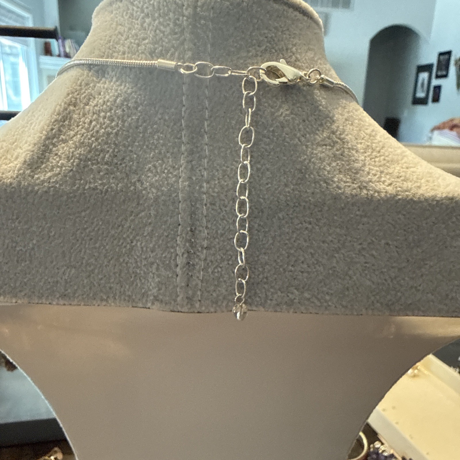 Napier Adjustable Silver Tone Statement Pendant Necklace