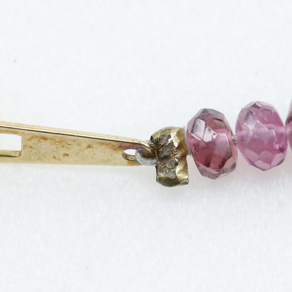 Necklace pink K18 yellow gold/Ruby 10.2g Women