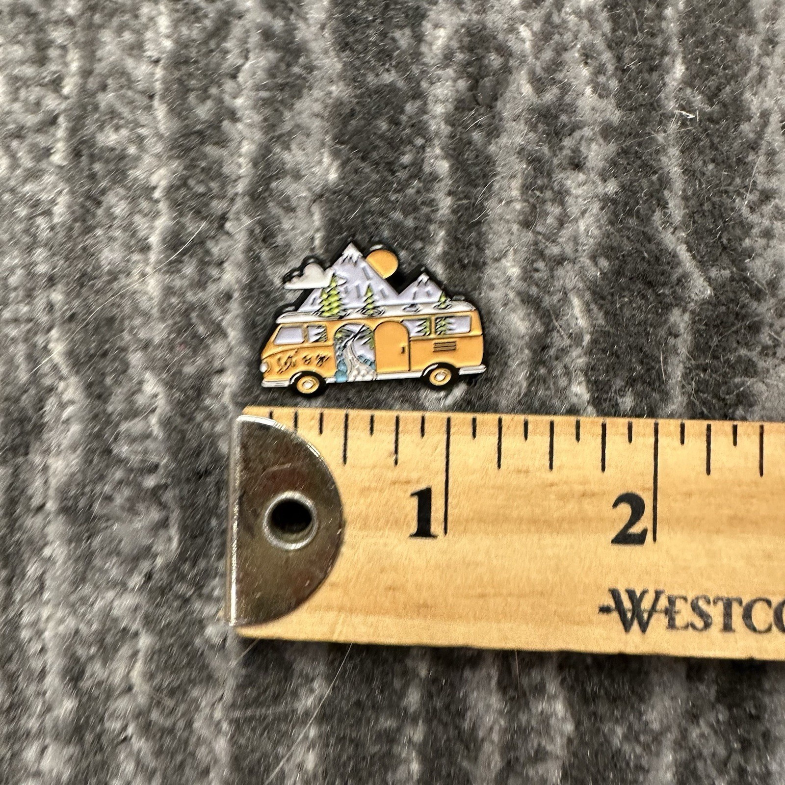 Enamel Pin Van Life Outdoors Brooch Backpack Travel Camping Hiking Let’s Go New