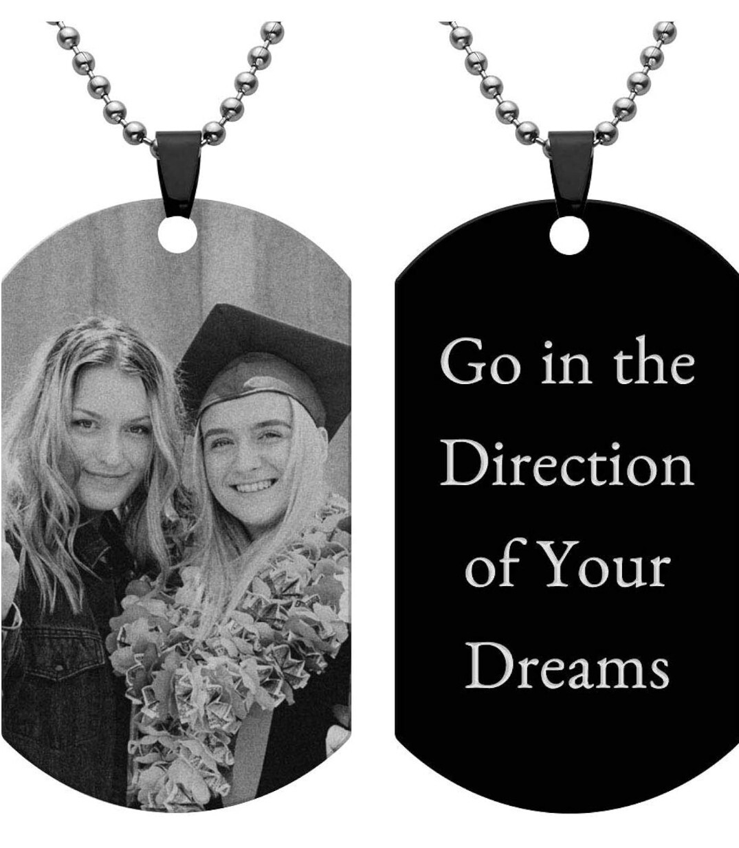 We Engarve Your Family Pic On Tag As Keychain Or Necklace