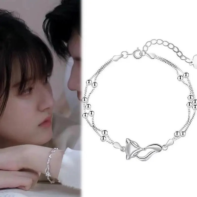 Unisex Fox Pendant Bracelet, Bracelets Jewelry Accessories for TV Series Cosplay