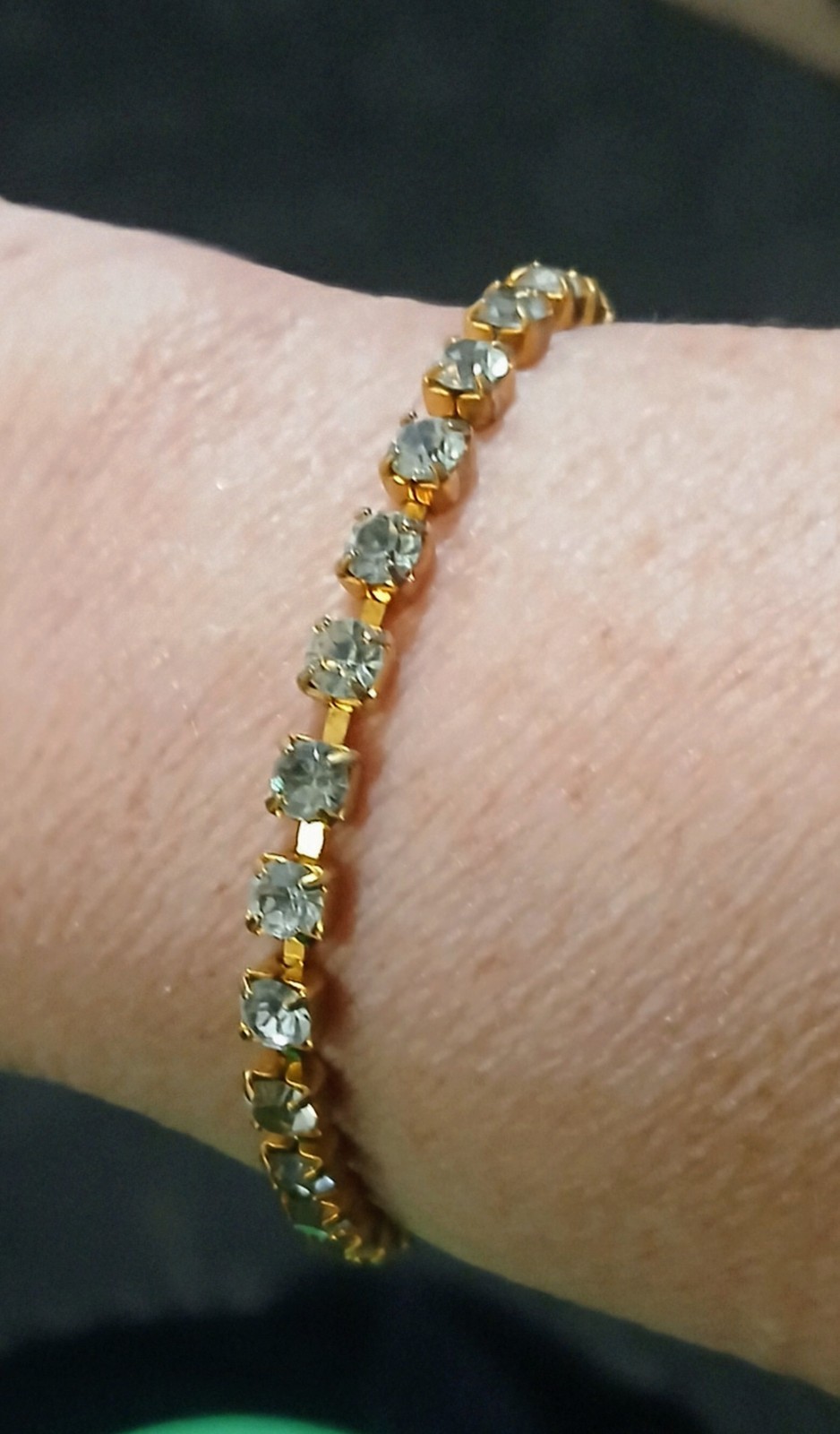 7′ Inch Long Tennis Bracelet Solid 14K Yellow Gold 6 CT Round Cut VVS1