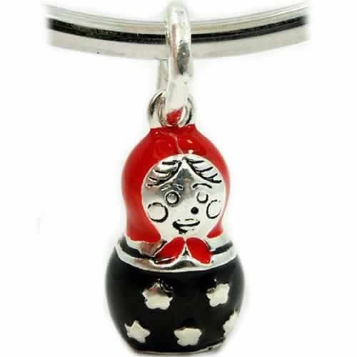 “3D Russian Babushka Doll” Dangling Charm for Snake Chain Charm Bracelets