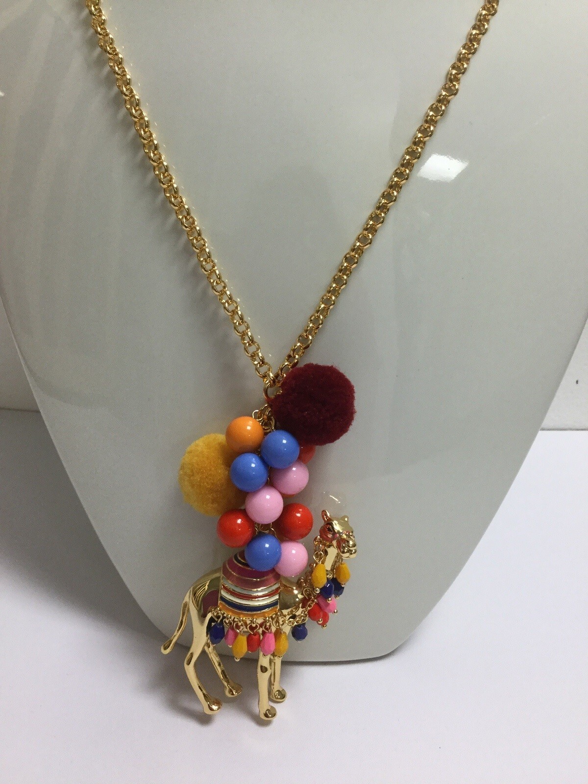 kate spade new york Spice Thing Camel Long Pendant Necklace w/ KS Dust Bag New