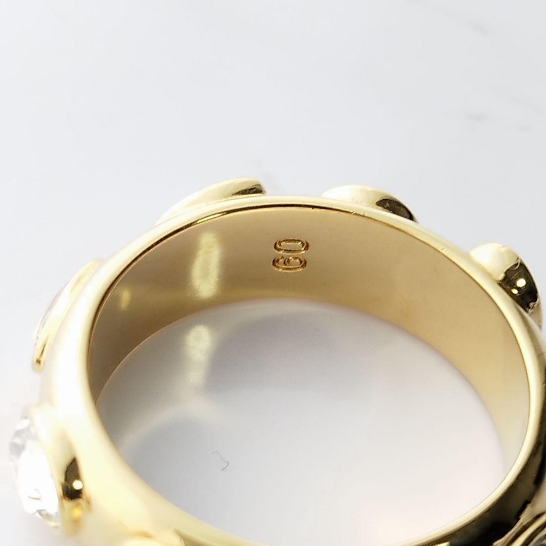 Swarovski Dextra Ring Gold 18 Size 0.7cm No. 1495 Jewelry