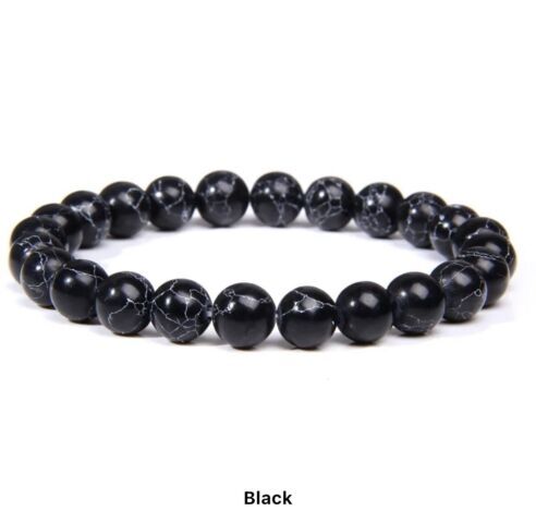 Crystal Gemstone Natural Bead Bracelet Healing Stone Stretch Bracelet 8mm
