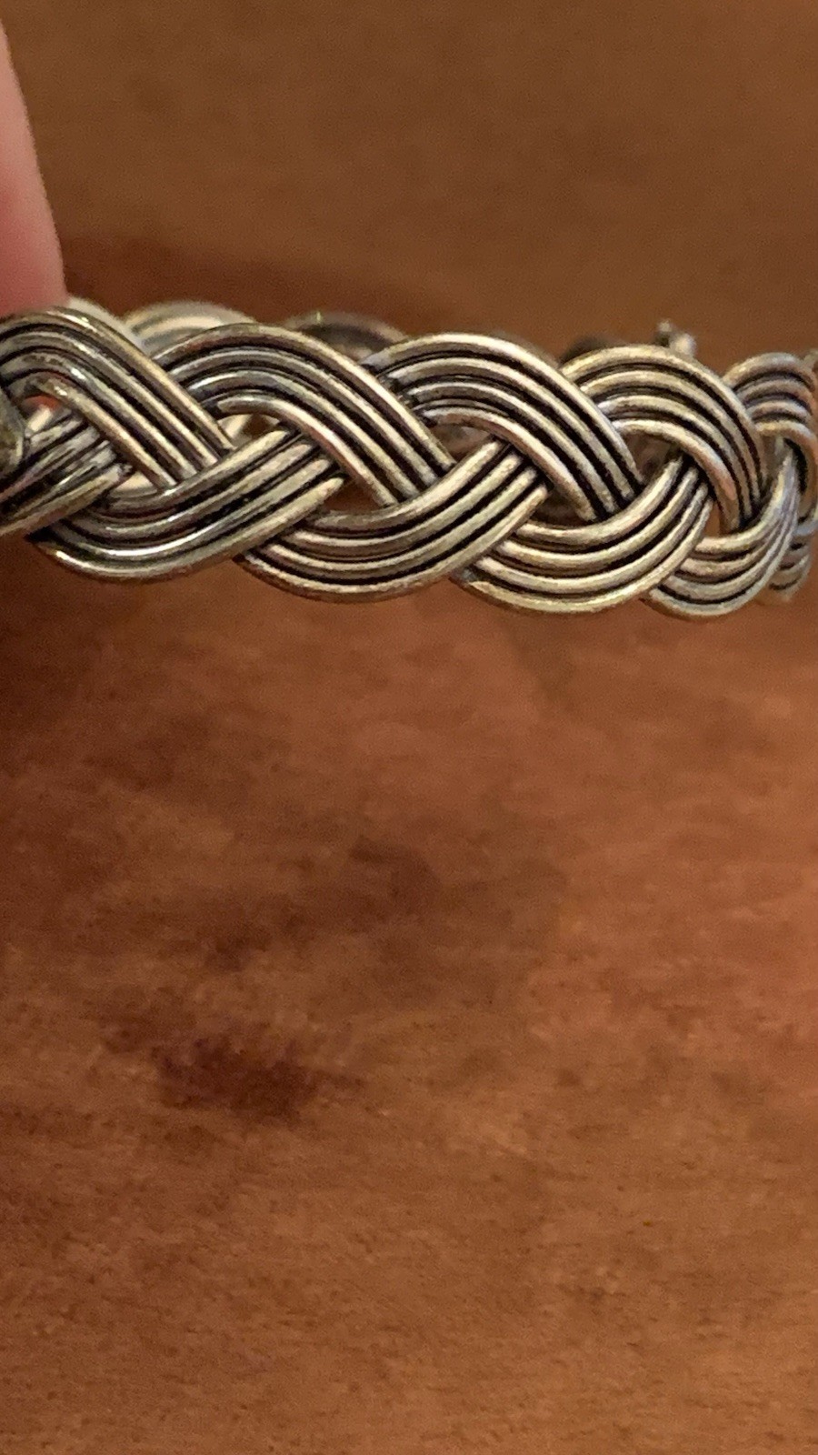 Onyx Gemstone Cuff Woven Braided Bracelet