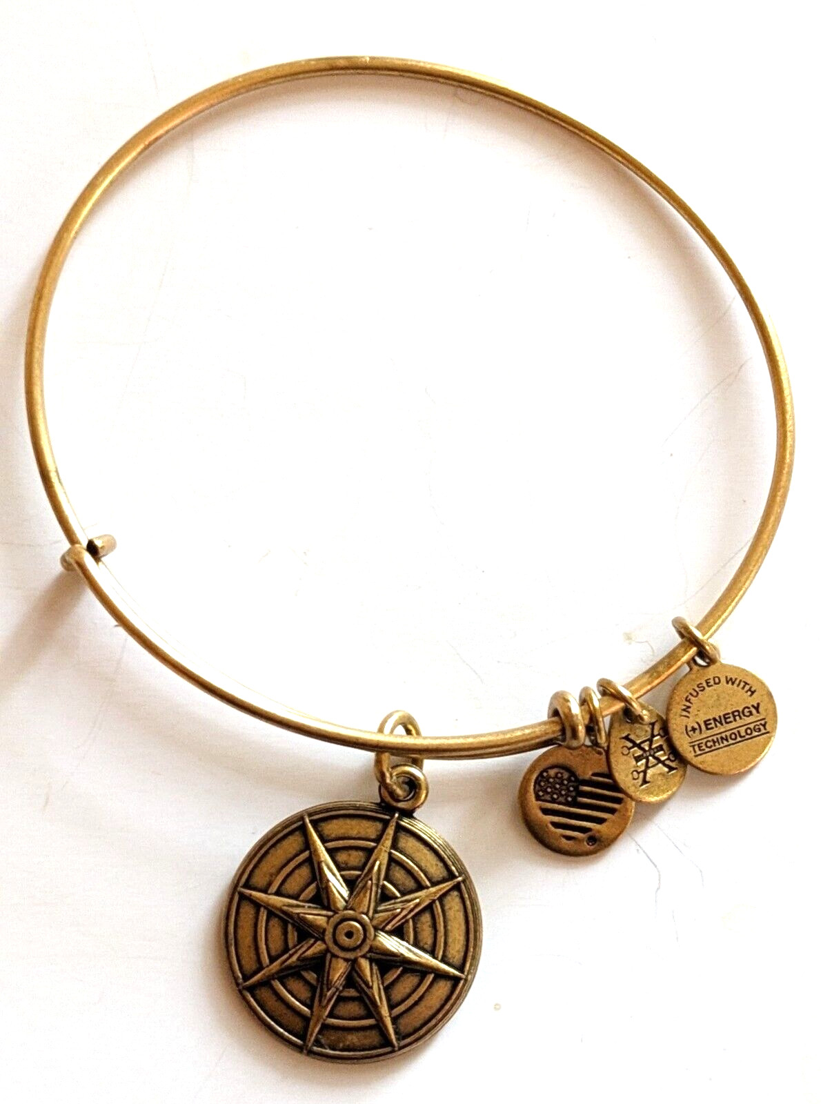 Alex and Ani Star of Venus Bracelet Love Beauty Inspiration Gold Tone Charm