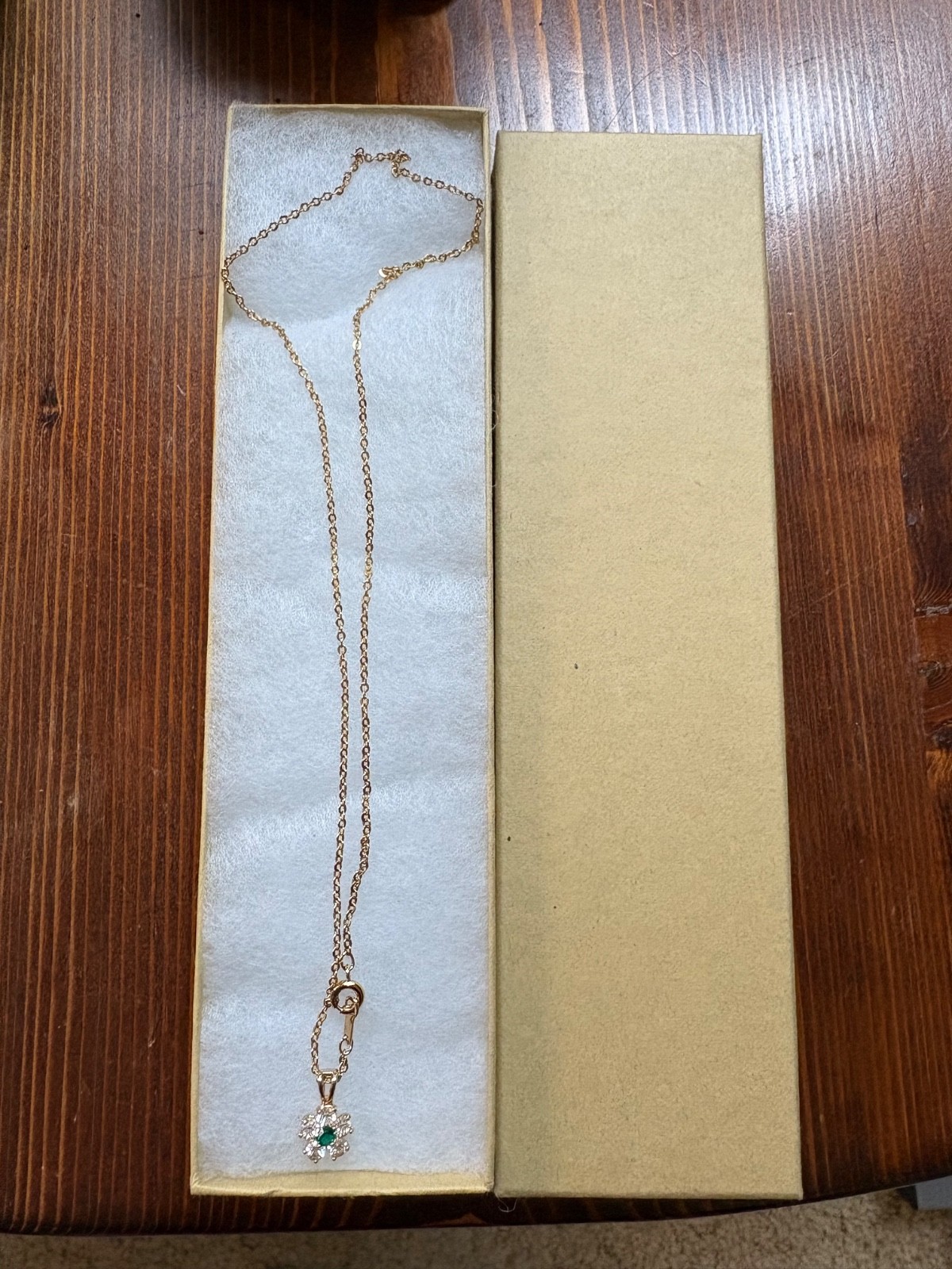 A Beautiful New 18K Gold Plated Necklace 18” with Pendant