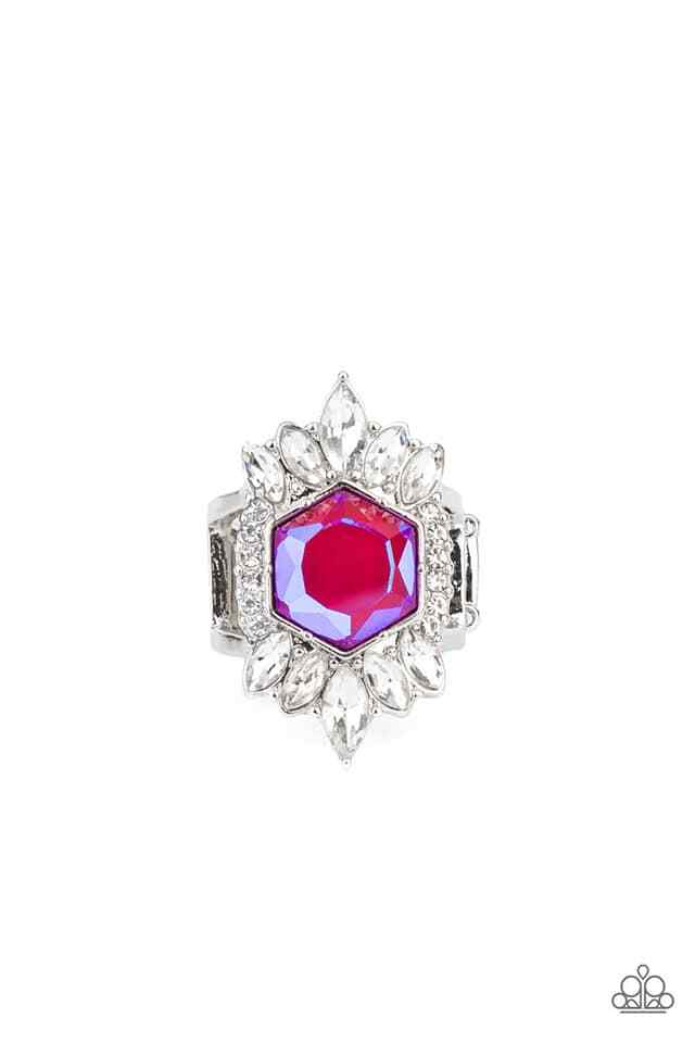Paparazzi ~ Divine Intervention PINK OIL SPILL🌈Ring💎Convention Exclusive CUTE