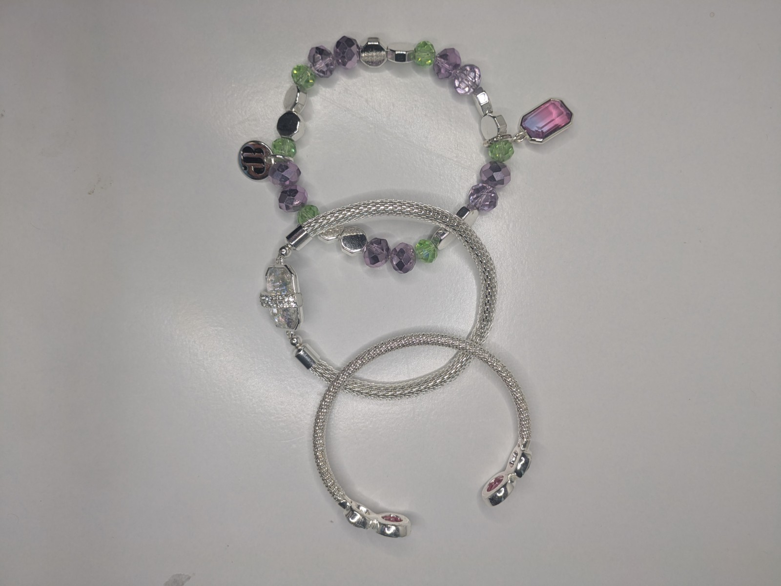 Bomb Party Spring 2024 Stacks Sparkling Confidence Bracelets RBP6903 Purple