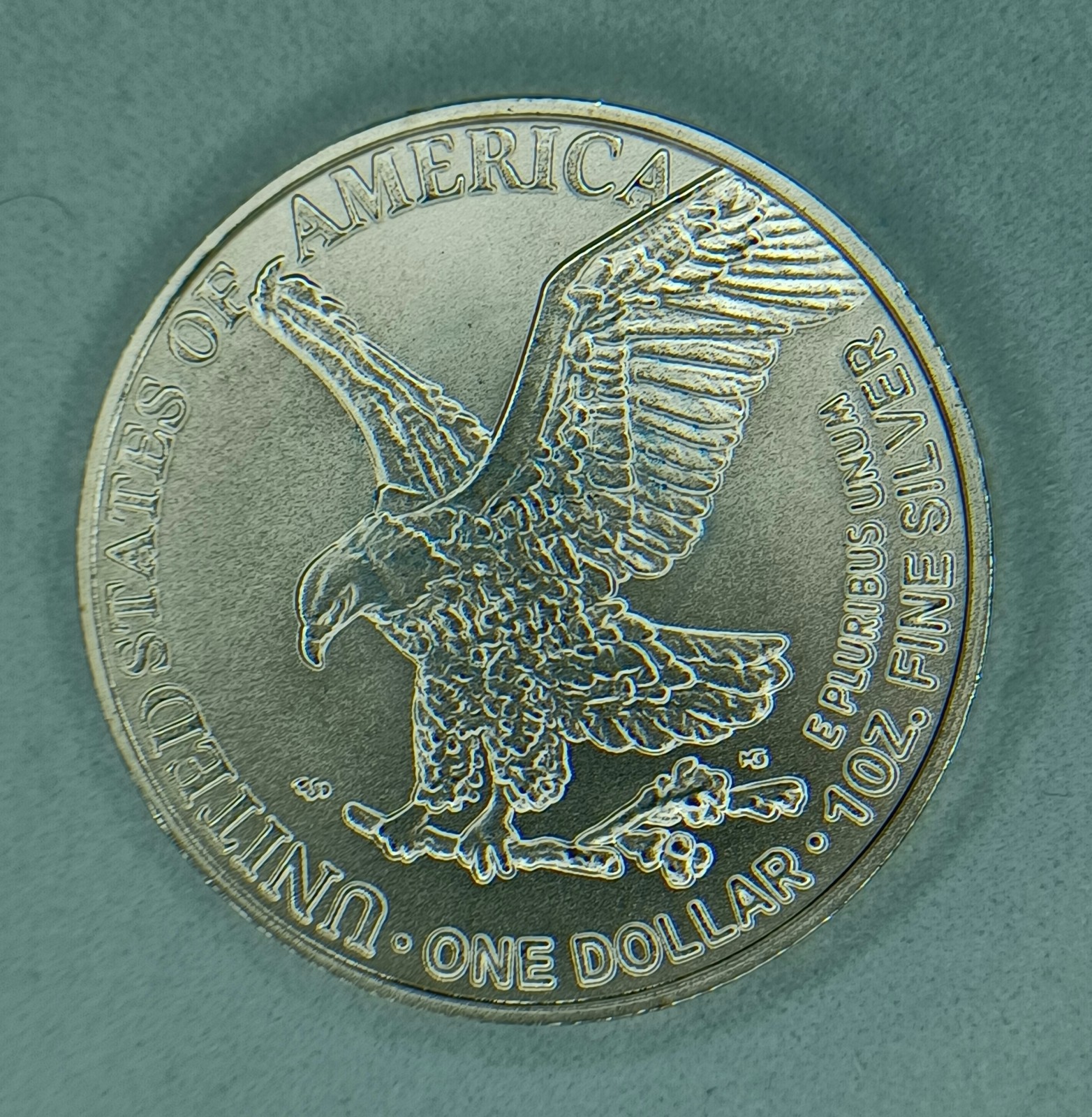 2024 Walking Liberty Eagle Pendent Silver-Plated Coin & Antique Finish Cabochon.