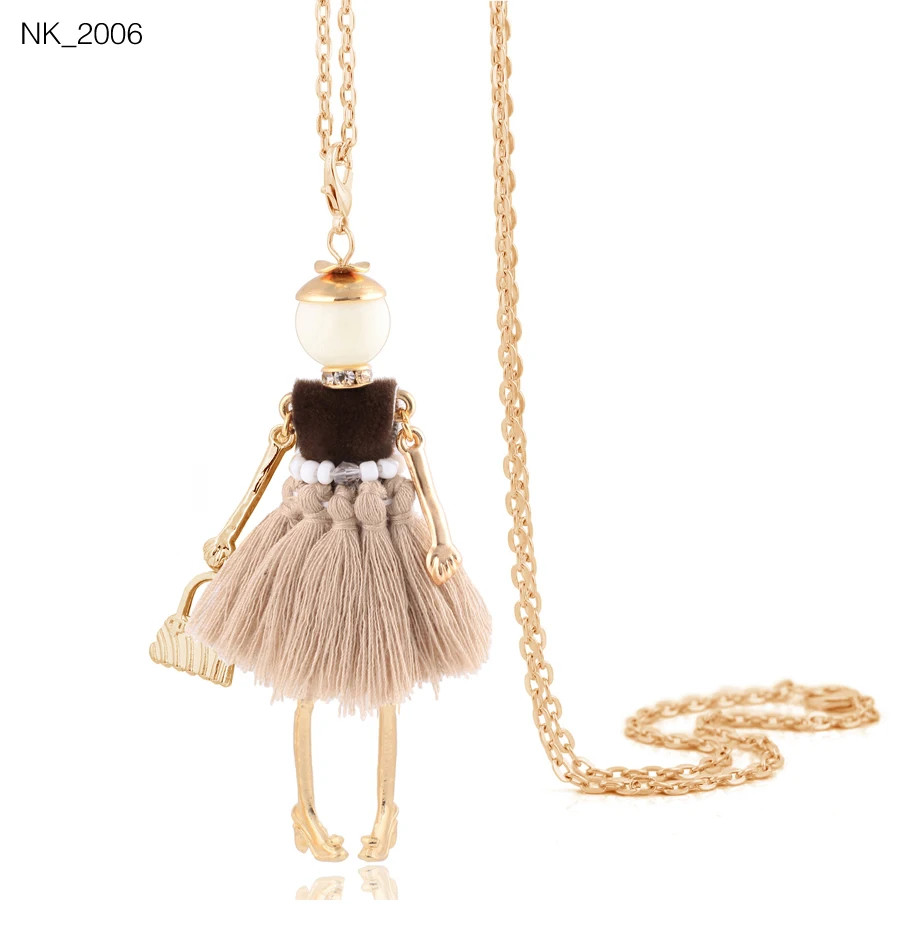 Statement Pendant Necklace Long Chain Lady Charm Jewelry Women Trend Style 1 Pc