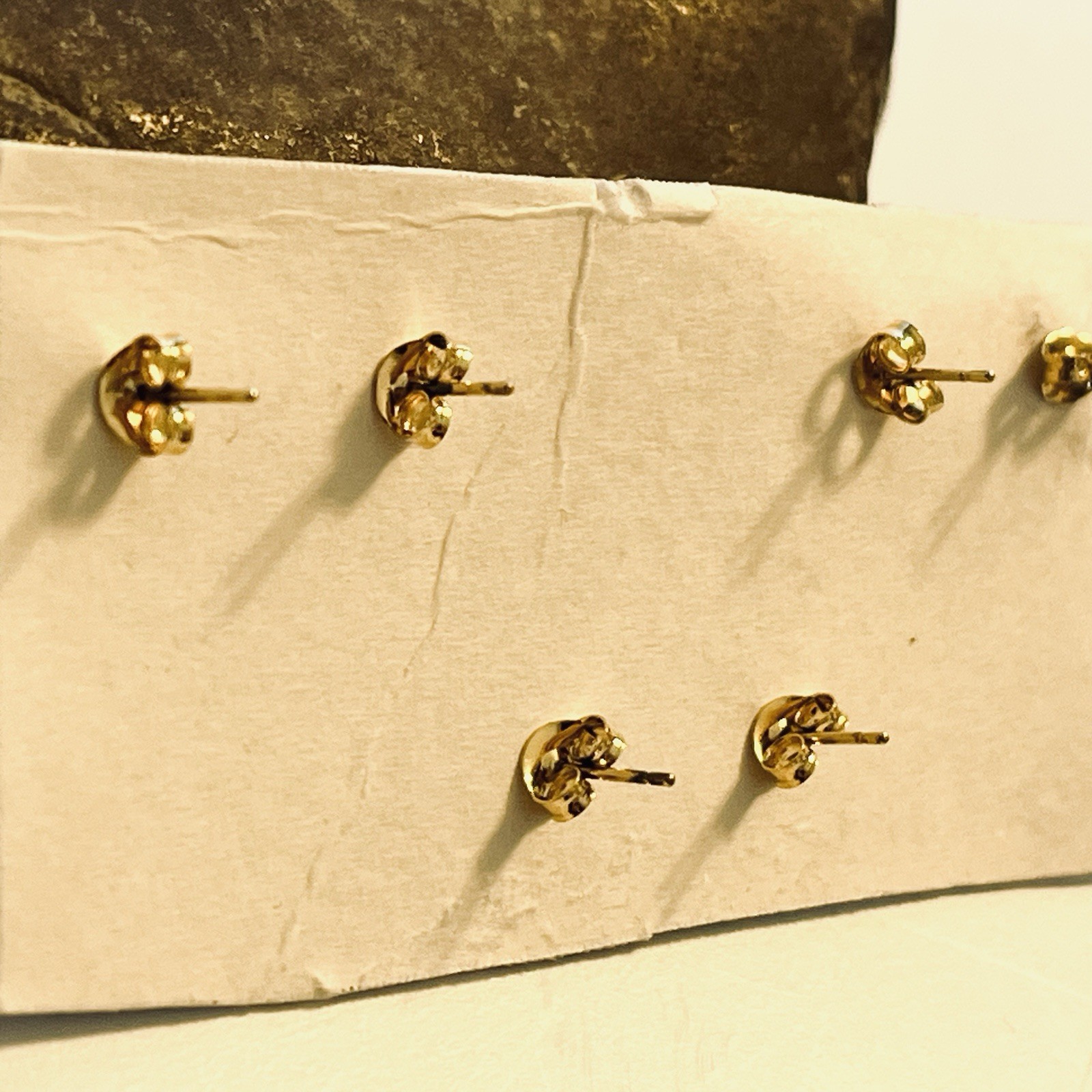 Gold Over Sterling Silver Gemstone Stud Earrings 3‑Pc Amethyst Citrine Peridot